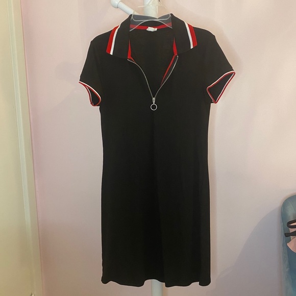 Collared Black Dress - Picture 1 of 1